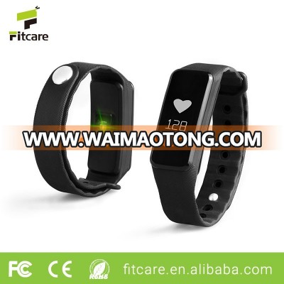 Fitcare Hospital Heart Rate Monitor Watch GPS BLE4.0 Wristband Activity Tracker Like Fitbit Flex Wireless Activity